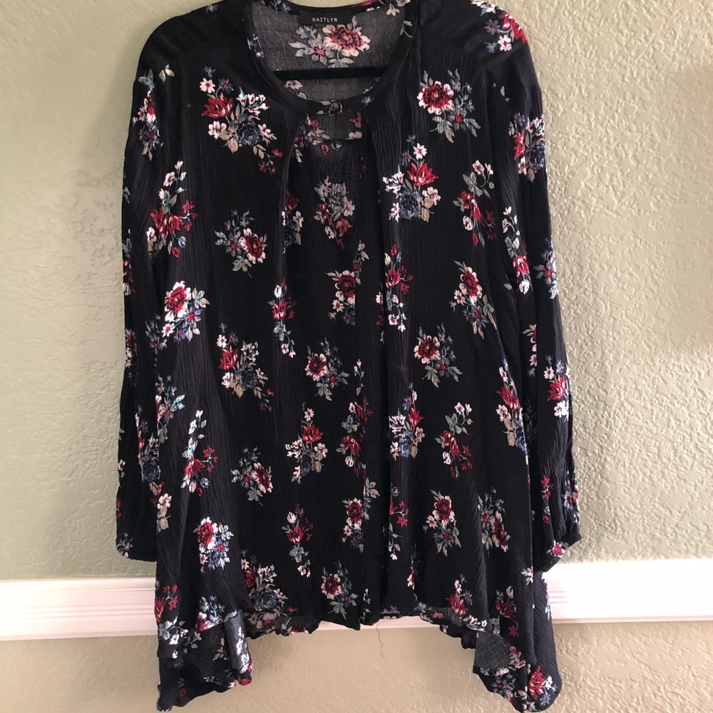 Long sleeve asymmetrical dress
